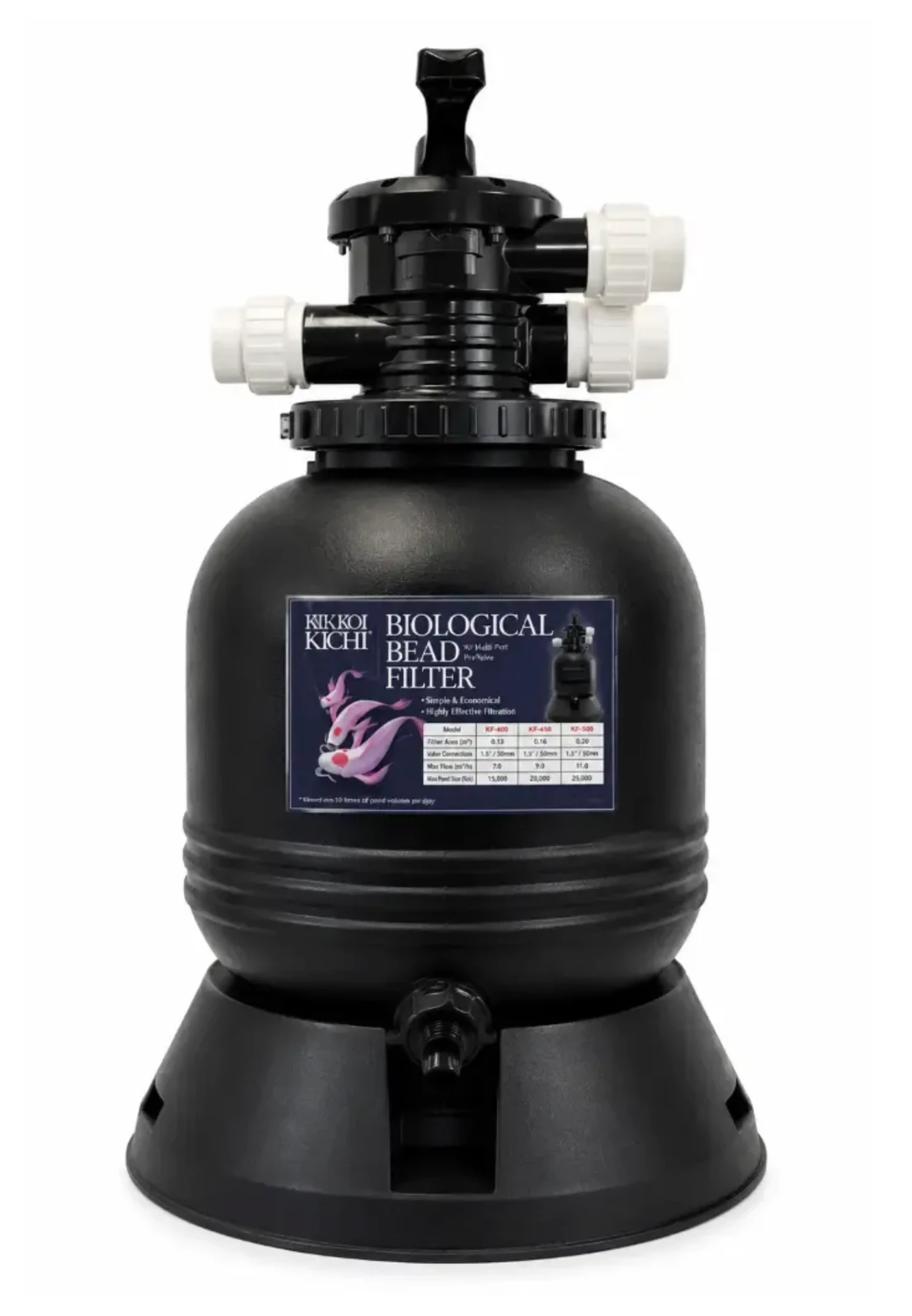 Iku Koi Kichi Backwashing Pressure Filter — 8000 gal, 2″ Inlet/Outlet — Iku Koi Kichi