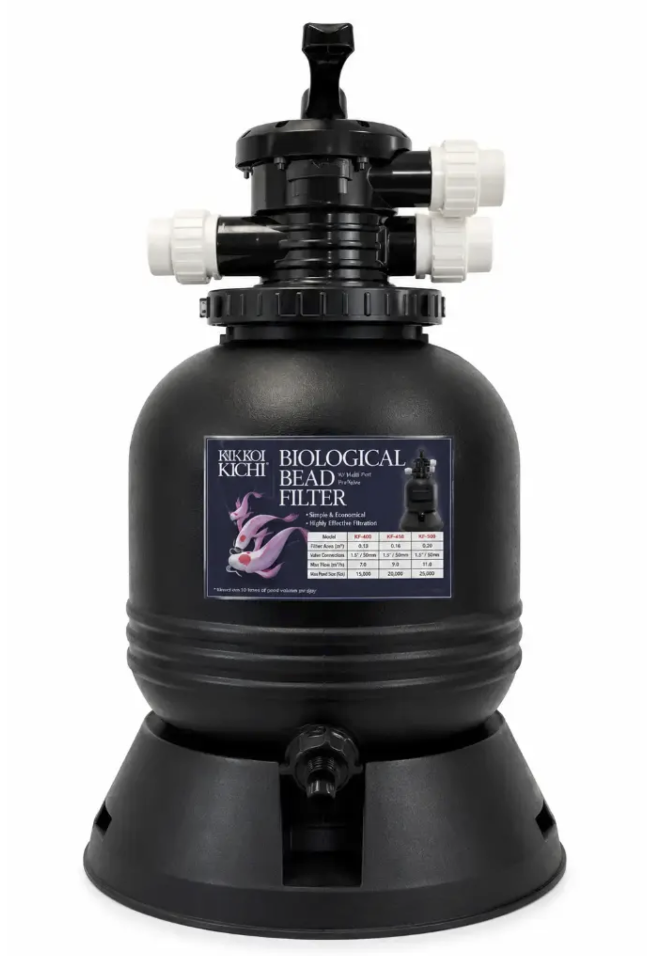 Iku Koi Kichi Backwashing Pressure Filter — 6000 gal, 2″ Inlet/Outlet — Iku Koi Kichi